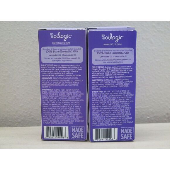 Oilogic Baby Essential Oil Care Slumber Sleep Relaxing Lavender Roll-On Lot of 2 - Picture 3 of 6